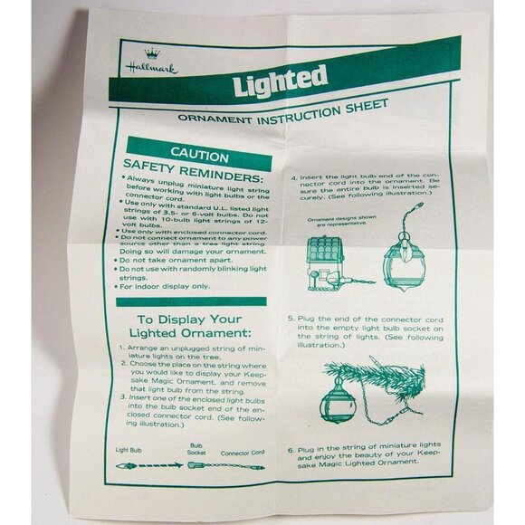 Hallmark Keepsake Magic Ornament Lighted Lead Crystal Holiday Bell 1989 - Picture 11 of 12